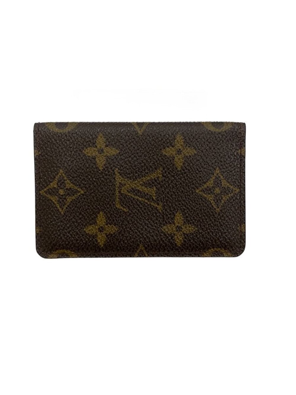 LOUIS VUITTON Pochette Carte Visite Monogram Canvas Brown